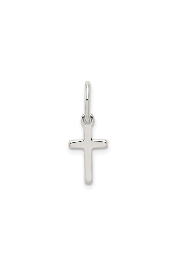 Sterling Silver Cross Pendant Necklace for Men and Women Minimalist Modern Design Simple Faith Jewelry for Daily Wear Unisex Layered Look with Sleek Slender Charm