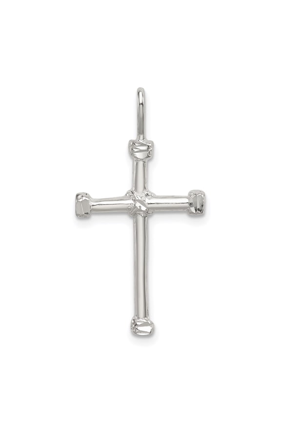 Sterling Silver Cross Pendant Necklace for Men and Women with Nail and Barbed Wire Design Religious Unisex Jewelry Christian Faith Symbol Spiritual Rugged Style Handcrafted Charm