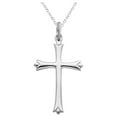 thumbnail image 1 of Sterling Silver Cross Pendant Necklace with Chain, 1 of 4
