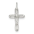 thumbnail image 1 of 925 Sterling Silver Satin Religious Faith Cross Pendant Necklace Measures 30x16mm Wide - Pendant for Women, 1 of 4