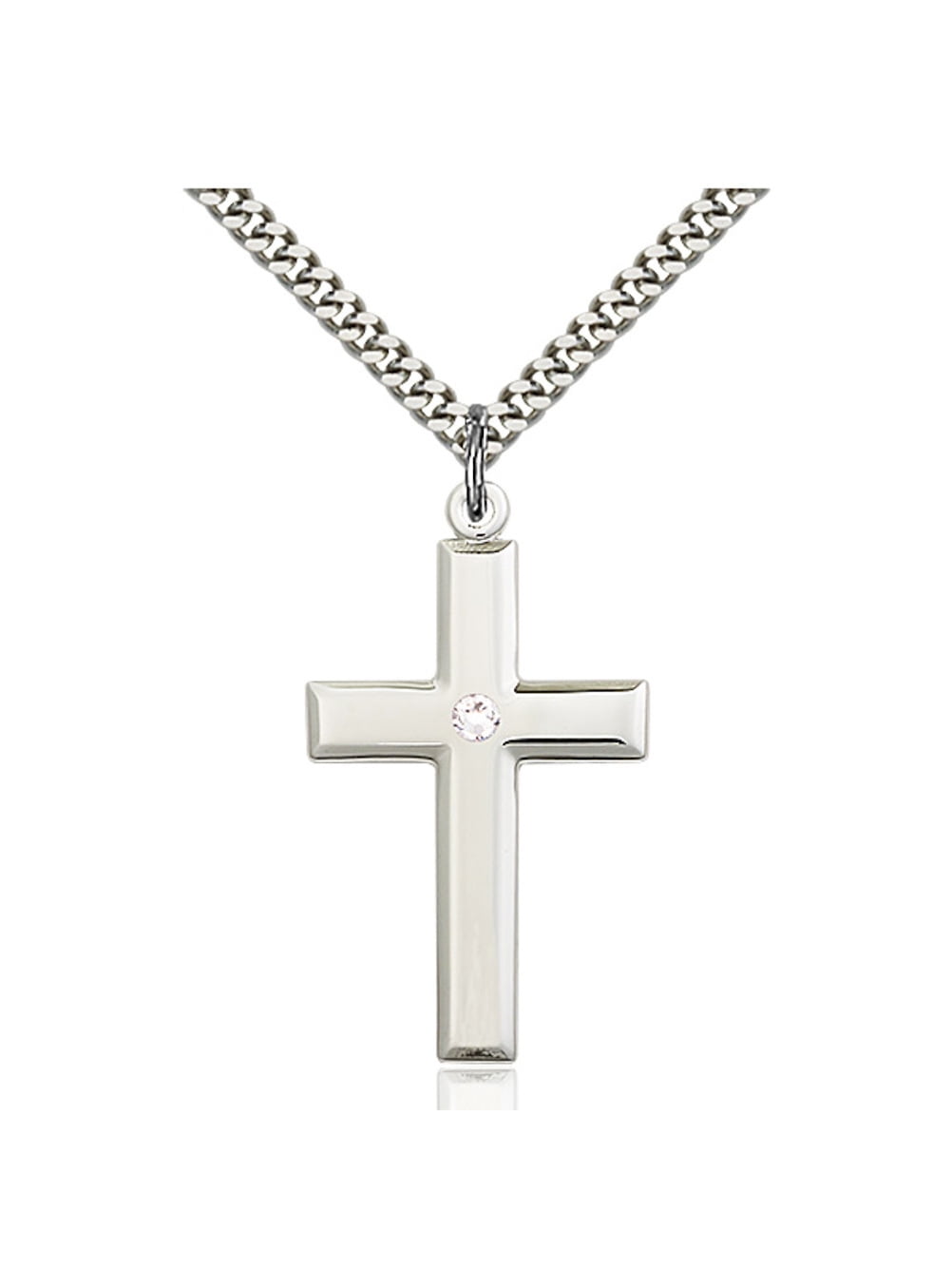 Anne Koplik Marlowe Swarovski Crystal Cross Necklace