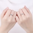 thumbnail image 1 of Sterling Silver Crown Couple Ring Adjustable Opening For Men And Women Fashion Jewelry Nation Style Gem Inlays, 1 of 4