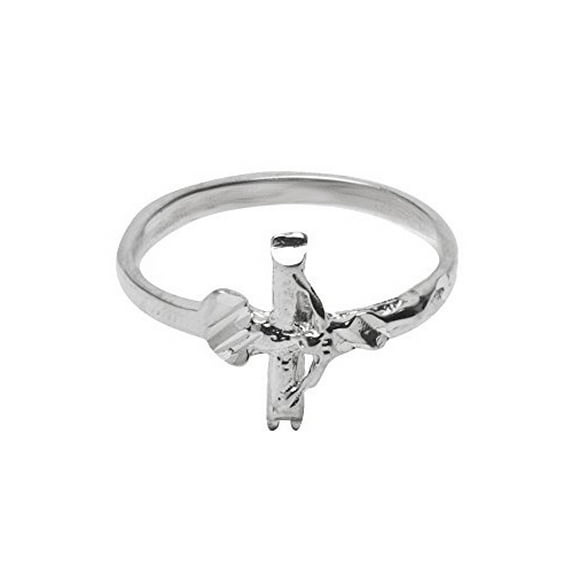 Sterling Silver Crucifix Ring