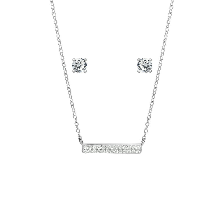 Cubic zirconia necklace clearance walmart