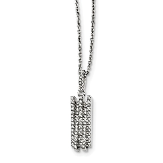 Sterling Silver & Cubic Zirconia Brilliant Embers Necklace