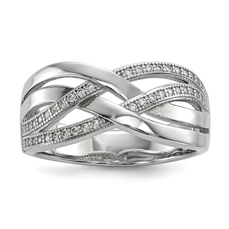Sterling Silver And CZ Brilliant Embers 3-Stone Accented Ring Sterling Silver And CZ Brilliant Embers 3-Stone Accented Ring