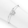 thumbnail image 1 of Sterling Silver Cubic Zirconia Butterfly Bracelet, 1 of 1