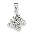 thumbnail image 1 of Sterling Silver Cubic Zirconia Butterfly Pendant, 1 of 3