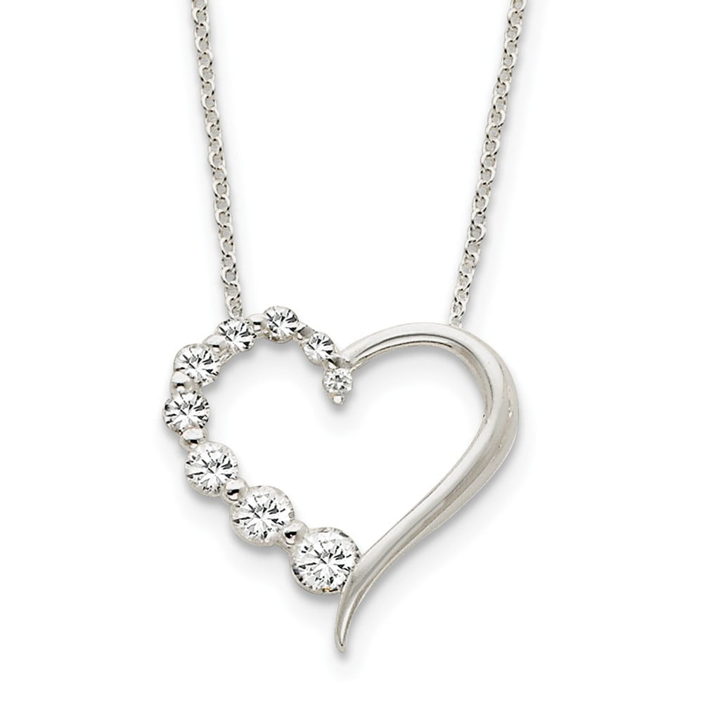 Journey necklace cubic zirconia deals