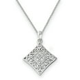 thumbnail image 1 of Sterling Silver Cubic Zirconia I Love You All Year Long 18inch Necklace, 1 of 2
