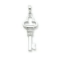 thumbnail image 1 of Sterling Silver Cubic Zirconia Key Pendant, 1 of 1