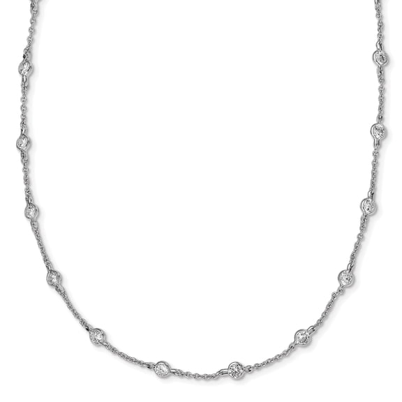 Sterling Silver Cubic Zirconia Necklace