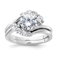 thumbnail image 1 of Sterling Silver Cubic Zirconia Ring Set Size 7, 1 of 2