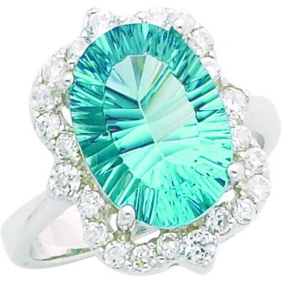 Sterling Silver Cubic Zirconia Ring Size 7