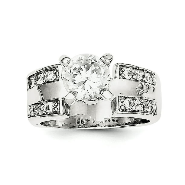 Sterling Silver Cubic Zirconia Ring