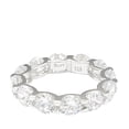thumbnail image 1 of Sterling Silver Cubic Zirconia Round U-Shape Eternity Band, 1 of 5