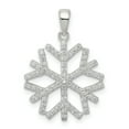 thumbnail image 1 of Sterling Silver Cubic Zirconia Snowflake Pendant, 1 of 4