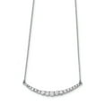 thumbnail image 1 of Sterling Silver Cubic Zirconia With 2inch Ext. Necklace - 16 Inch - Measures 52mm Wide, 1 of 2
