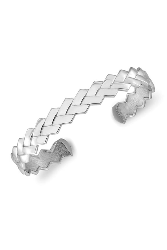 Sterling Silver Cuff Bangle Bracelet (7.75 inches)