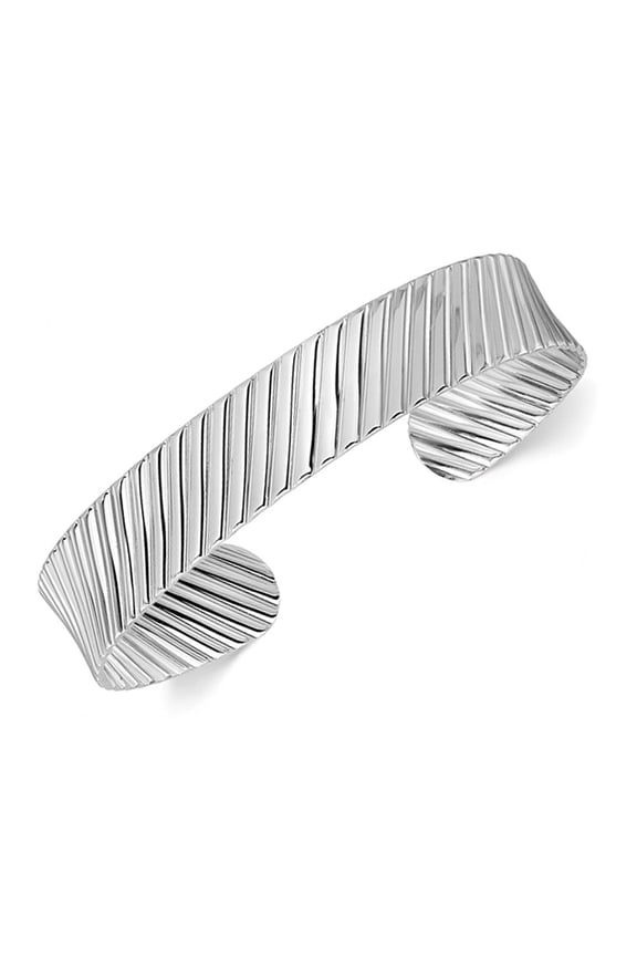 Gem & Harmony Sterling Silver Cuff Bangle Bracelet for Women