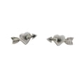 thumbnail image 1 of Sterling Silver Cupid's Arrow Heart Post Earrings, 1 of 1