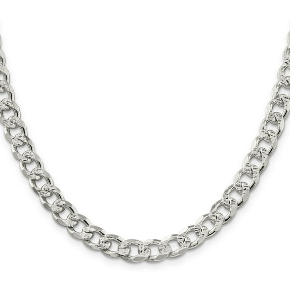 Sterling Silver Curb Chain Necklace 20"