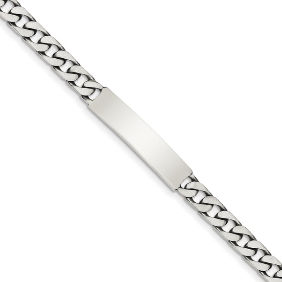 Sterling Silver Curb ID Bracelet 8"