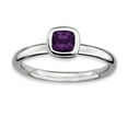 thumbnail image 1 of Sterling Silver Cushion Cut Amethyst Ring, 1 of 5