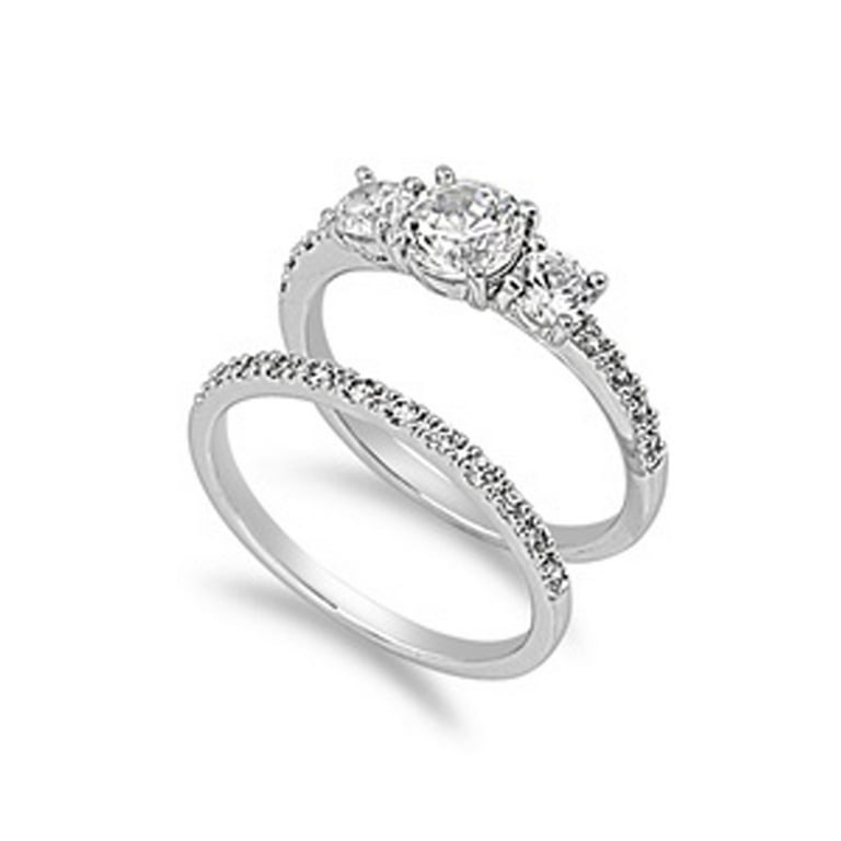 Sterling Silver Custom Engagement Ring Sizes 4 5 6 7 8 9 10 11