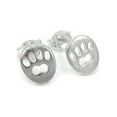thumbnail image 1 of Sterling Silver Cutout Paw Print Stud Post Earrings, 1 of 1