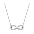 thumbnail image 1 of Sterling Silver Cz Antiqued Forever 19In. Necklace Made In China qsx644, 1 of 5