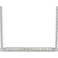 thumbnail image 1 of Sterling Silver Cz Bar Necklace (16.5 X 30) Made In Thailand qg5494-16.5, 1 of 5