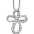 thumbnail image 1 of Sterling Silver & Cz Endless Hope 18In Cross Necklace Made In China qsx123, 1 of 5