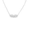 thumbnail image 1 of SilverCloseOut Mask Pendant Colorless Cubic Zirconia Necklace 925 Sterling, Sterling, 1 of 5