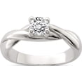 thumbnail image 1 of Sterling Silver Cz Ring (Size 6) Made In Thailand qr2089-6, 1 of 5