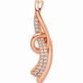 thumbnail image 1 of Sterling Silver Cz Rose-Tone Slide (29.75 X 8.5) Made In China -Jewelry By Sweet Pea, 1 of 7