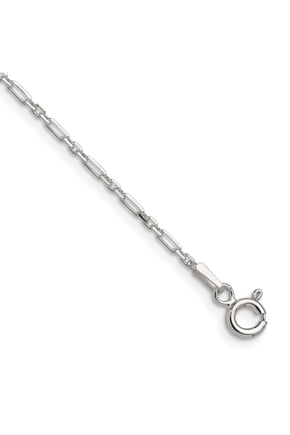 Sterling Silver D/C 1.75mm 3 Short Plus 1 Long Cable Link Chain