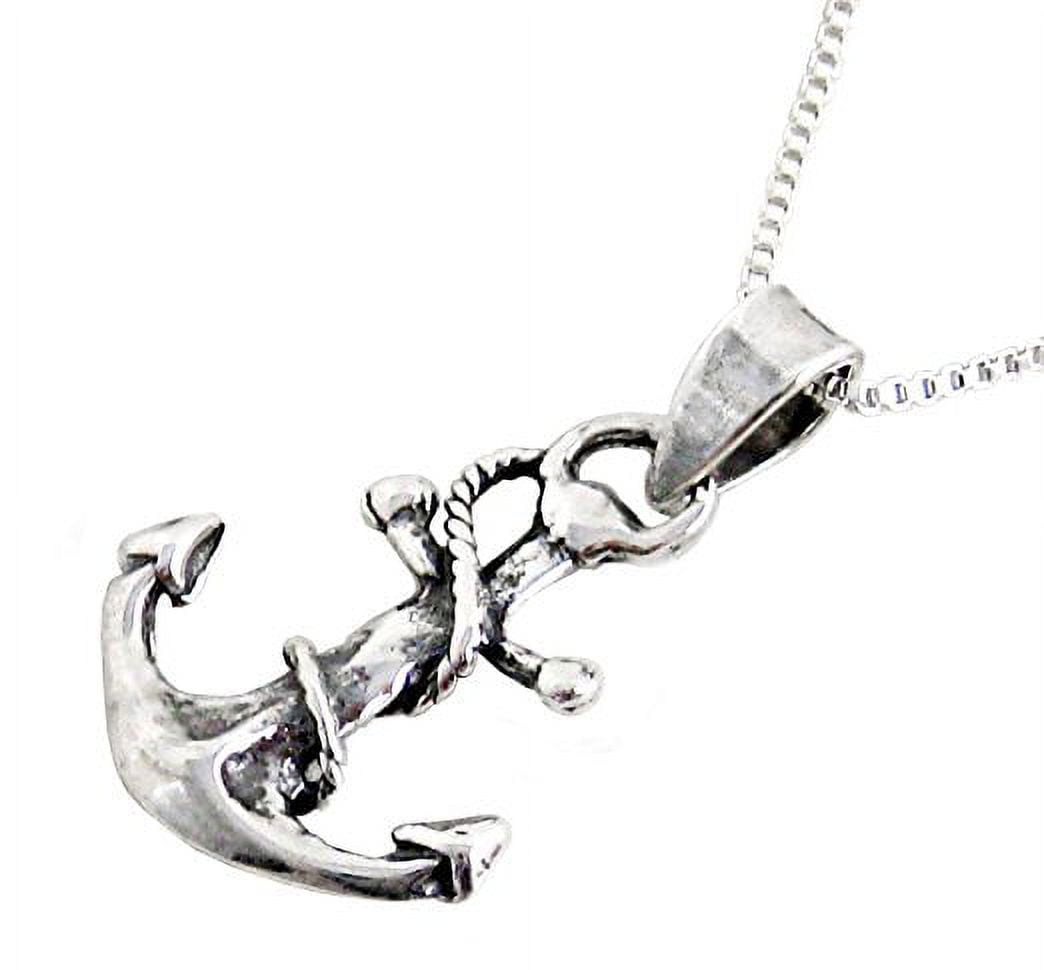 Dainty anchor hotsell necklace