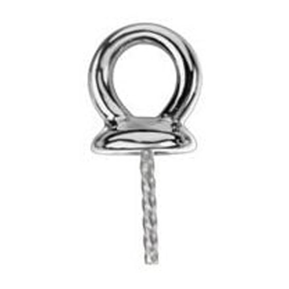 Sterling Silver Dangle Link For 12mm Pearl Finding Component Fine Jewelry For Women Gifts For Her (Mounting Only, Not All Stones Included)