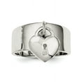 thumbnail image 1 of Sterling Silver Dangle Lock Ring, 1 of 1