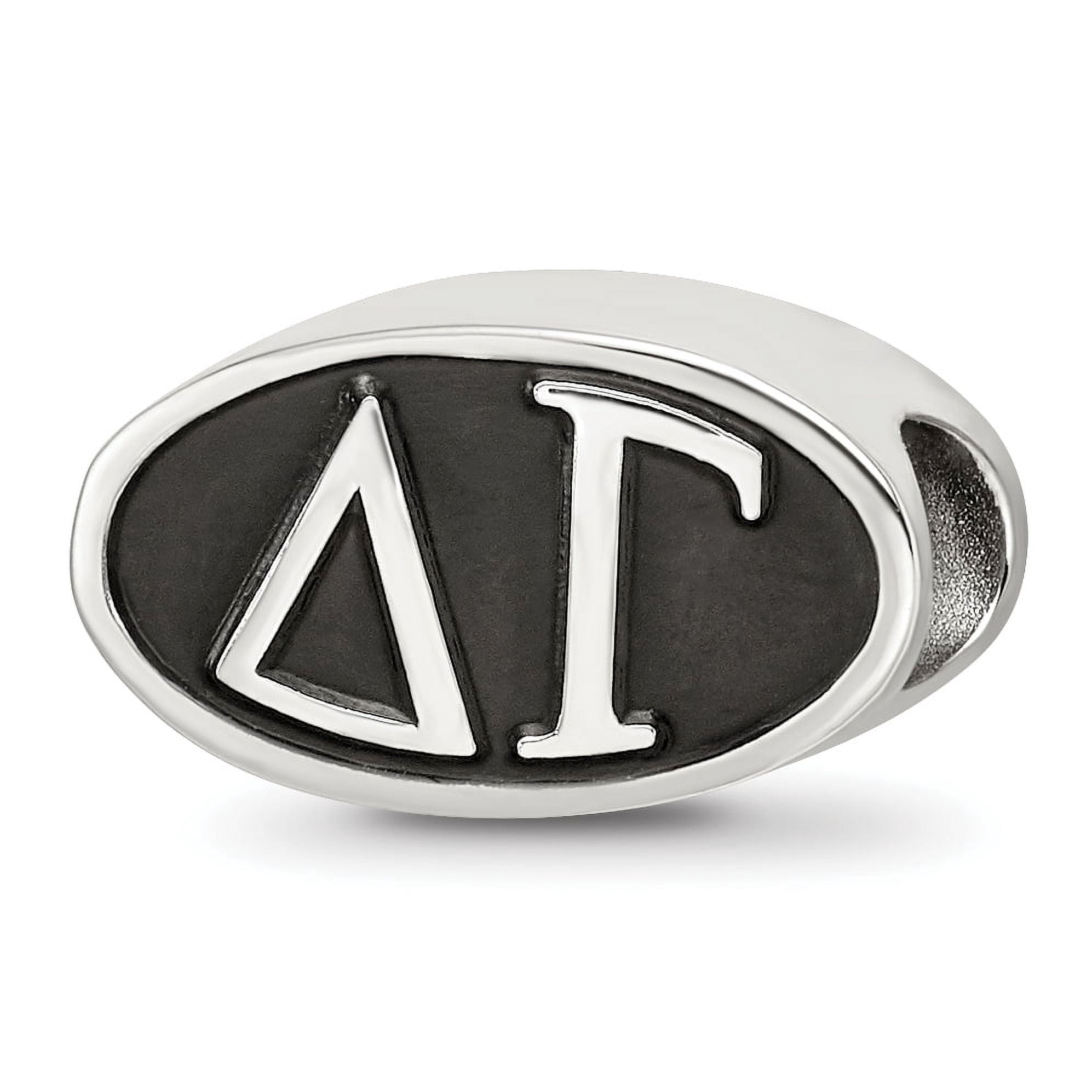 Sterling Silver Delta Gamma Letters Bead Charm - Walmart.com