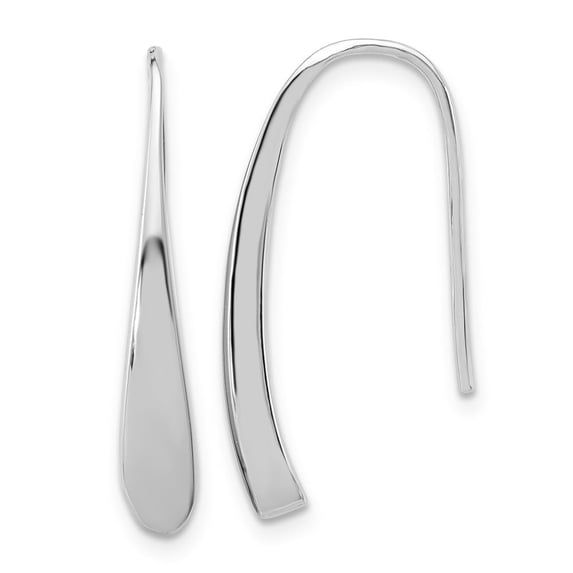Sterling Silver Dew Drop Threader Earrings