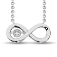 thumbnail image 1 of Sterling Silver Diamond Accent Infinity Pendant, 1 of 3