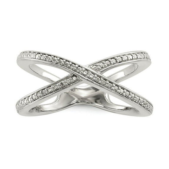 Sterling Silver Diamond Accent Ring - .005 dwt - Size 6