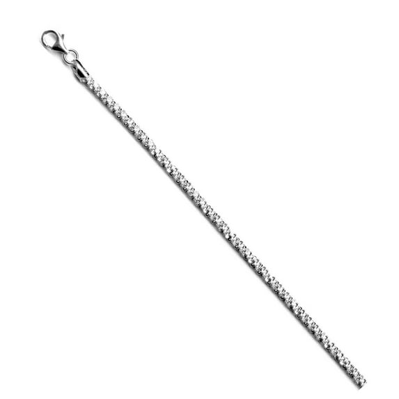 Sterling Silver Diamond-Cut 3.8mm Sparkle Roc Chain, 30"