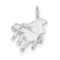 thumbnail image 1 of Sterling Silver Diamond Cut Grand Piano Pendant, 1 of 1
