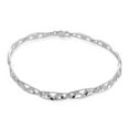 thumbnail image 1 of Sterling Silver Diamond Cut Leaves Bracelet 7 Inches, 1 of 1
