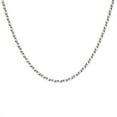 thumbnail image 1 of Sterling Silver Diamond Cut Mini Figaro Chain Necklace, 24", 1 of 4