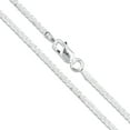thumbnail image 1 of Sterling Silver Diamond-Cut Popcorn Chain 4.3mm 925 Criss Cross Necklace 24" Jewelry Female Unisex, 1 of 5