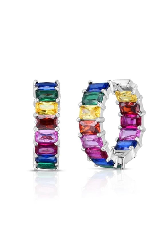 Sterling Silver Diamond Cut Textured Earring with Snap Clasp